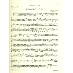 Sinfonia Nr.1 RV719 und Nr.2 RV146 : - Antonio Vivaldi