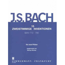 15 zweistimmige Inventionen -Johann Sebastian Bach / Arr.Werner Richter