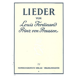 11 Lieder : für Singstimme und Klavier - Prinz von Preußen Louis Ferdinand