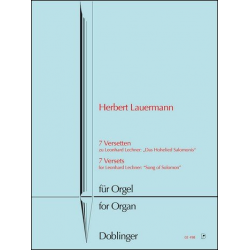 7 Versetten zu Leonhard Lechners Das Hohelied Salomonis : - Herbert Lauermann