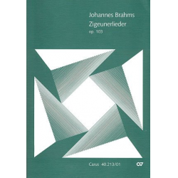 Zigeunerlieder op.103 : für - Johannes Brahms
