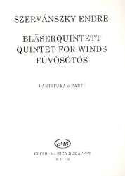 Quintett Nr.1 für Flöte, Oboe, Klarinette, Horn und Fagott - Endre Szervánsky