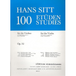 100 Etüden op.32 Band 4 : für Violine - Hans Sitt