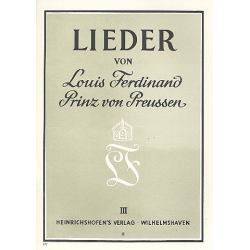 7 Lieder : für Gesang und Klavier -Prinz von Preußen Louis Ferdinand