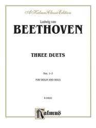 Beethoven 3 Duets/Vln & Vla - Ludwig van Beethoven