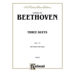 Beethoven 3 Duets/Vln & Vla - Ludwig van Beethoven
