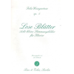 Lose Blätter op.4 : 8 kleine - Friedrich Weingärtner