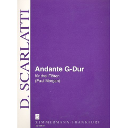 Andante G-Dur : für 3 Flöten - Domenico Scarlatti