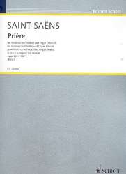 Prière op.158 : für Violoncello (Violine) - Camille Saint-Saens