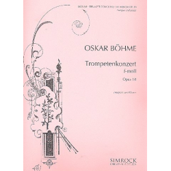 Konzert f-Moll op.18 für Trompete (Klavierauszug) - Oskar Böhme / Arr. Franz Herbst