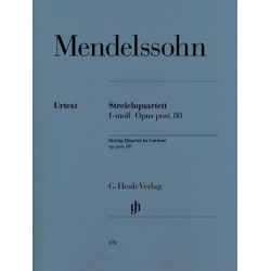 Streichquartett f-Moll oppost.80 - Felix Mendelssohn-Bartholdy