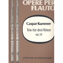 Trio op,24 : für 3 Flöten - Caspar Kummer