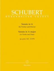Sonate A-Dur D574 op.post.162 : - Franz Schubert