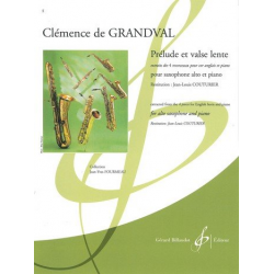 Prélude et valse lente : pour saxophone alto - Marie Félicie Clémence de Reiset Grandval