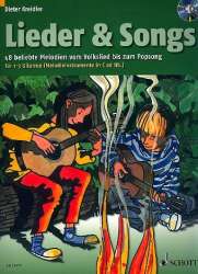 Lieder and Songs : für 1-3 Gitarren - Dieter Kreidler