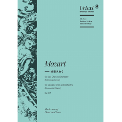 Messe C-Dur KV317 : für - Wolfgang Amadeus Mozart / Arr. Otto Taubmann