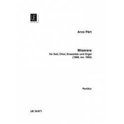 Miserere : für Soli, Chor, Ensemble - Arvo Pärt