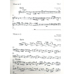 Missa G-Dur : für Soli (SATB), - Antonio Caldara