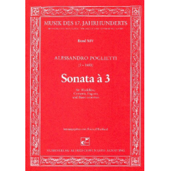 Sonata a tre : für Sopranblockflöte, - Alessandro Poglietti