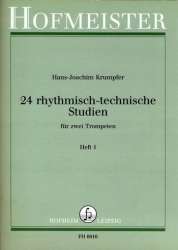 24 rhythmisch technische Studien Band 1 : -Hans-Joachim Krumpfer