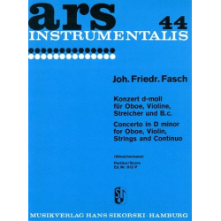 Konzert d-Moll : für Oboe, Violine - Johann Friedrich Fasch