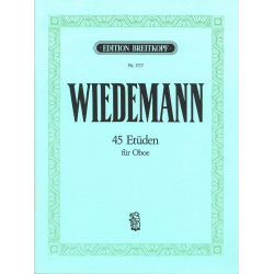 45 Etüden : für Oboe - Ludwig Wiedemann