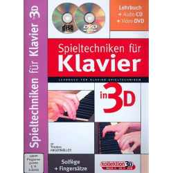 Spieltechniken für Klavier in 3D (+CD +DVD) - Thomas Angermüller