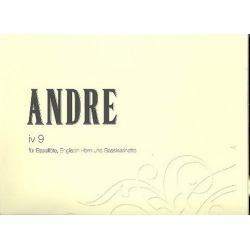 iv 9 : für Baßflöte, Englischhorn - Mark Andre