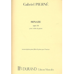 Sonate op.36 : pour flûte et piano - Gabriel Pierne