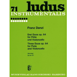 3 Duos op.64 : für Flöte und -Franz Danzi