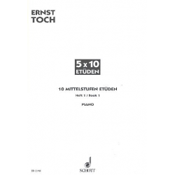 Mittelstufen-Etüden op.57 - Ernst Toch