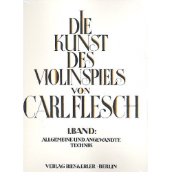 Die Kunst des Violinspiels Band 1 - Carl Flesch