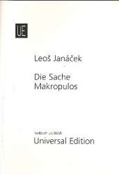 Die Sache Makropulos : Libretto - Leos Janacek