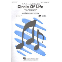 Circle of Life : for mixed chorus - Elton John