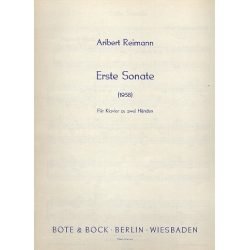 Sonate Nr.1 : für Klavier - Aribert Reimann