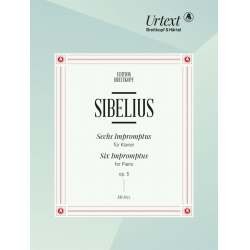 6 Impromptus op.5 : für Klavier - Jean Sibelius