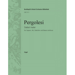 Stabat Mater : für Sopran, Alt, - Giovanni Battista Pergolesi