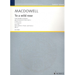 To a wild Rose op.51,1: für Violine, - Edward Alexander MacDowell / Arr. Wolfgang Birtel