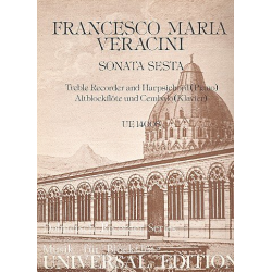 Sonata a minor sesta : for treble recorder and - Antonio Veracini