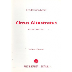 CIRRUS ALTOSTRATUS : FUER 3 FLOETEN - Friedemann Graef