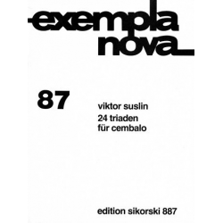 24 TRIADEN : FUER CEMBALO (1973) - Viktor Evseevich Suslin