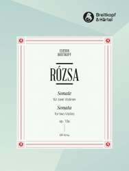 Sonate op.15a (Neufassung 1973) : - Miklos Rozsa