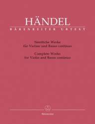 Sämtliche Werke für Violine - Georg Friedrich Händel (George Frederic Handel)