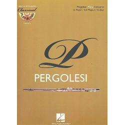 Konzert G-Dur für Flöte und Orchester (+CD) : -Giovanni Battista Pergolesi