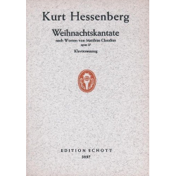 Weihnachtskantate op.27 : für Soli (SA), - Kurt Hessenberg