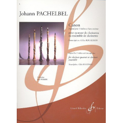 Canon pour 3 clarinettes et clarinette basse - Johann Pachelbel / Arr. Gilles Rougemon