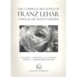 Sämtliche Kunstlieder Band 4 - Einzelne - Franz Lehár