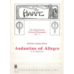 Andantino ed Allegro : für Harfe - Michelangelo Rossi
