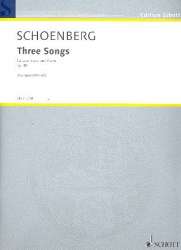 3 Songs op.48 : for low voice and piano - Arnold Schönberg