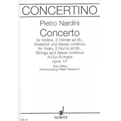 Konzert A-Dur op.1,1 für Violine, 2 Hörner, Streicher und Bc : - Pietro Nardini